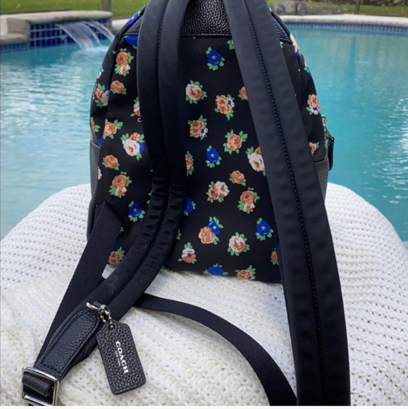 Coach EUC Mini Charlie Tea Rose Back Pack - Picture 2 of 6
